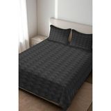 Dolce Mariee Parlak Kadife Kumaş Kapitoneli Çift Kişilik Yatak Örtüsü Seti (3 Parça) CKY0069 - Renkli - 240 x 260 cm