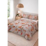 Dolce Mariee Parlak Kadife Kumaş Kapitoneli Çift Kişilik Yatak Örtüsü Seti (3 Parça) CKY0076 - Renkli - 240 x 260 cm