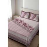 Dolce Mariee Parlak Kadife Kumaş Kapitoneli Çift Kişilik Yatak Örtüsü Seti (3 Parça) CKY0079 - Renkli - 240 x 260 cm