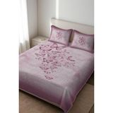 Dolce Mariee Parlak Kadife Kumaş Kapitoneli Çift Kişilik Yatak Örtüsü Seti (3 Parça) CKY0080 - Renkli - 240 x 260 cm