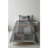 Dolce Mariee Parlak Kadife Kumaş Tek Kişilik Çocuk Yatak Örtüsü Seti (2 Parça) TKY0015 - 180 x 240 cm - Renkli