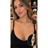 DOLCE QUEEN Xuping Işıltılı Zarif Taşlı Su Yolu Kadın Kolye Altın 20 cm DQ000001160