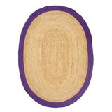 Dolce Vita Halı Agra Jute Purple 120x180 Oval Salon Halısı
