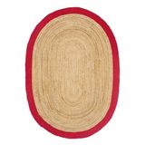 Dolce Vita Halı Agra Jute Red 160x230 Oval Salon Halısı