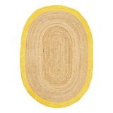Dolce Vita Halı Agra Jute Yellow 120x180 Oval Salon Halısı