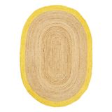 Dolce Vita Halı Agra Jute Yellow 200x300 Oval Salon Halısı