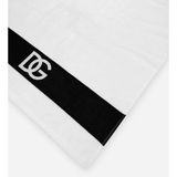 Dolce&gabbana Banyo Havlusu - 60 x 110 cm - Beyaz - Siyah