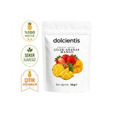 Dolcientis Freeze Dried Mix Çilek Ananas Mango 15 g Dondurularak Kurutulmuş Karışık Meyve Cipsi