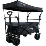 Doldurcar Plus Katlanabilir Vagon | UV Engelleyici Gölgelik Tente | Büyük Tekerlekli Plaj ve Kamp Arabası | Çocuk ve Yük Taşıma Arabası | Bahçe, Seyahat İçin Katlanabilir Hafif Alışveriş Arabası