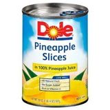 Dole % 100 Ananas Suyunda Ananas Dilimleri, 20 Oz Kutu