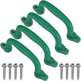 Dolibest 4'lü Set Güvenlik Oyun Alanı Kulpları, Salıncak Seti Çocuk Güvenlik El Tutamakları Oyun Seti, Tırmanma Çerçevesi, Oyun Evi, Tırmanma Çerçevesi, Oyun Evi Kolları (Yeşil)