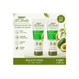 D'olive Organik Avokado Yağı Hızlı Emilen Tüp Krem 250 Ml 2 Adet