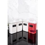 Dolkin Home 4lü Kendinden Ölçekli Deterjanlık Kutusu Seti Renkliler Beyazlar Siyahlar Yumuşatıcı Etiketli 3000ml