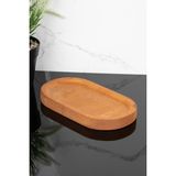 Dolkin Home Doğal Ahşap Sunumluk Yağdanlık Stantı Sabunluk Stantı Ahşap Sunumluk Tahta Stand 18 cm x 9.5 cm - 18 x 9,5 cm