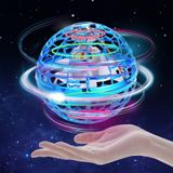 Dollcora Uçan Küre Topu, Mini El Kumandalı Drones UFO Oyuncak, Uçan Fidget Küre Bumerang Spinner 360° Dönebilen LED Işıklı, Çocuklar ve Yetişkinler için Hediye