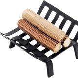 Dollhouse Minyatür Barbekü Izgara Fırın Model 1:12 Pişirme Aracı Bahçe Dekorasyonu Mutfak Aksesuarları Kızartma Arabası Şömine Odunu Rafı Tutucu (Ahşap Raf)