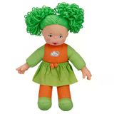Dollz N More Gökkuşağı Bebeği 35 Cm Yeşil Saçlı Bez Bebek