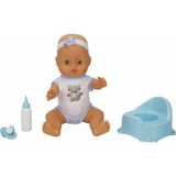 Dollz'n More Boubou Mavi Altını Islatan Konuşan Bebek Seti 30 Cm Eğlenceli Oyunlar İçin Kız Çocuklara Özel