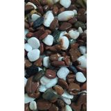 Dolomit Taş Dere Çakıl Taşı Bahçe Peyzaj Süs Taşı Saksı Teraryum Akvaryum Taşı Siyah, Kahvereng, Beyaz, Gri Doğal Süs Taşlar - 15 kg