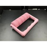 Dolozena 3D Baskı Tutamaklı Masaj Rulosu Bacak Ayak ve Sırt Masaj Aleti Dikenli Yüzeyli El Masaj Rulosu Pembe