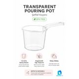 DolphFin 1,5 L Şeffaf Koçero Bebek Banyo Maşrapası BPA Free Ergonomik Saplı