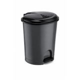 DolphFin 20 Litre Pedallı Çöp Kovası Kapaklı Plastik Mutfak Banyo Ofis Çöp Kutusu