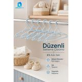 Dolphfin Bebe Askısı 6’lı Plastik Bebek Çocuk Elbise Askısı Dolap Içi Kıyafet Düzenleyici - Mavi