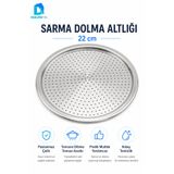 DolphFin Paslanmaz Çelik Sarma Dolma Altlığı 22 cm – Tencere İçi Delikli Pişirme Tabanı