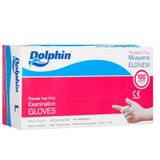 Dolphin 100 Adet Beyaz Pudrasız Vinil Pudrasız Muayene Eldiven