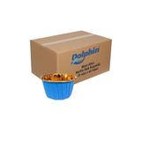 Dolphin 25li x 60 Paket (Koli) Muffin Kalıbı - Cupcake kalıpları, Su Geçirmez ve Yağ Geçirmez Pişirme Kağıtları, Ev veya Parti İçin Alüminyum Folyo Pişirme Kek Kapları - Altın-Mavi