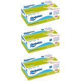 Dolphin 3 Adet 100'lü Paket Tek Kullanımlık Lateks Beyaz Pudralı Medium Muayne Eldiveni