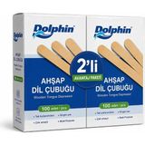 Dolphin Abeslang Dil ve Ağda Çubuğu 100'LÜ x 2 Paket - Naturel