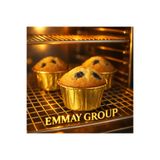 Dolphin Altın (Gold) Renkli Muffin Kek Kapsülü 25 Adet, Cupcake Muffin