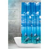 Dolphin Banyo Perdesi Dus Perdesi Cift Kanatli 120X200cm Bp8852-120X200