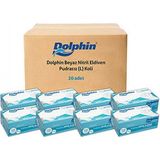 Dolphin Beyaz Nitril Eldiven Pudrasız (L) 20 Pk x 100 'lü (Koli)