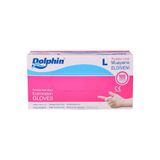 Dolphin Beyaz Vinil Eldiven Pudrasız Large (Büyük Boy)
