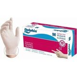 Dolphin Beyaz Vinil Eldiven Pudrasız (M) 1 Paket 100'lü