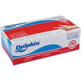 Dolphin Beyaz Vinil Muayene Eldiveni S Beden Çok Amaçlı Kullanım İçin Pudrasız 100'lü Paket