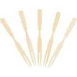 Dolphin Cips Çatalı 9 cm 100 Adet Bambu Kürdan Hamburger Pasta Kürdanı Süsü Bambu Çöp Şiş Yemek Kürdanı