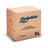 Dolphin Çok Amaçlı Pudrasız Siyah Nitril Eldiven-Extra Büyük (XL)
