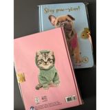 Dolphin Dolphın Studıo Pets PT-7789 Hatıra Defteri Kilitli Sert Kapak - Mavi - Açık Mavi
