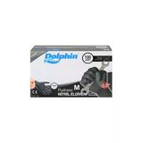 Dolphin Ekstra Kalın Siyah Nitril Eldiven Pudrasız 100’lü Paket M 1Koli/20paket