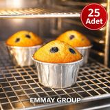 Dolphin Gümüş Renkli Kağıt Muffin Kek Kapsülü 25 Adet