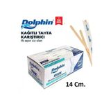Dolphin Kağıt Sargılı Ahşap Karıştırıcı & Tahta Karıştırıcı 250 Li Pk 14 Cm
