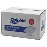Dolphin Kilitli Şeffaf 11x14 cm 1000 Adet Buzdolabı Poşeti