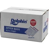 Dolphin Kilitli Şeffaf 16x20 cm 600 Adet Buzdolabı Poşeti