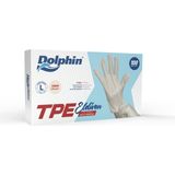 Dolphin Krem TPE Eldiven Gıda Temasına Uygun L Beden 100 Adet