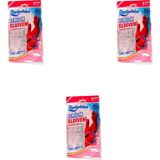 Dolphin Lateks Bulaşık Temizlik Eldiveni - Kırmızı - XL - 3 Çift - Paket