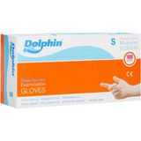 Dolphin Lateks Muayene Eldiveni Pudrasız Konforlu Kullanım 100 Adet S Boy