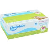 Dolphin Lateks Pudralı Beyaz Eldiven 100 Lü (Medium) - Medium (37 - 39)